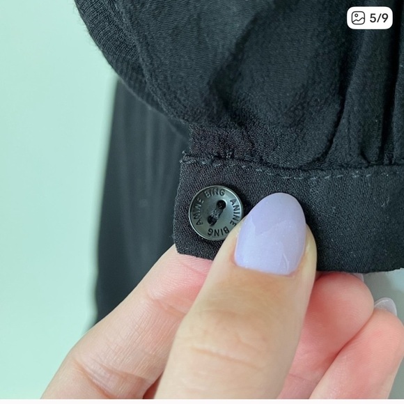 Anine Bing Black Long Sleeve Dress - Picture 8 of 11